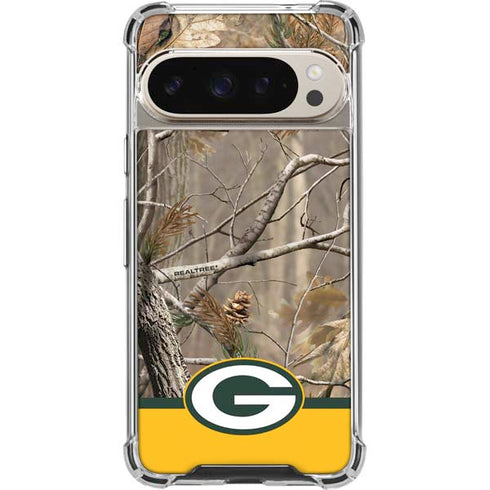 NFL Realtree Camo Green Bay Packers Pixel 9/9 Pro Clear Case